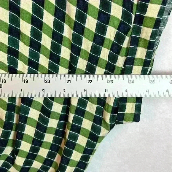 AVA VIV Dress Women’s Size 1X Black/Green/Cream Checked - Picture 8 of 8